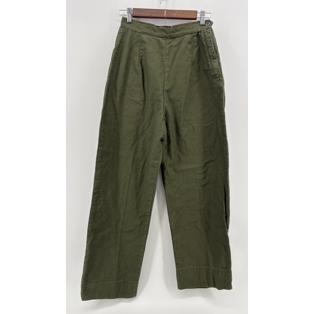 Vietnam Woman's Military Jungle Combat Utility Slacks Pants Cotton Sateen OG-107